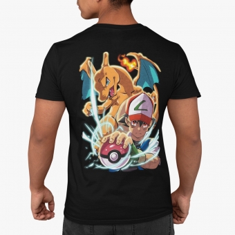 CAMISETA POKEMON - POKEBOLL ASH