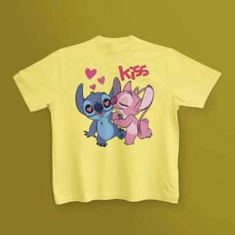 CAMISETA STITCH E ANGEL KISS