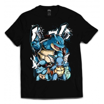 CAMISETA POKEMON - SQUIRTLE EVOLUÇÕES