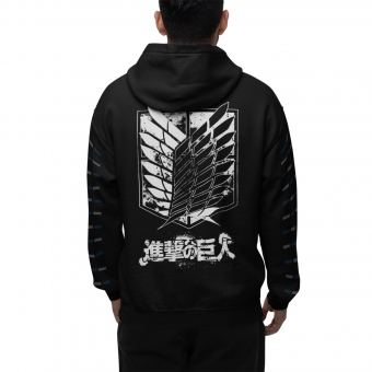 MOLETOM TROPA DE EXPLORAÇÃO ESCUDO - ATTACK ON TITAN