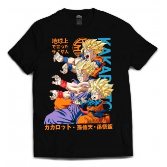 CAMISETA DRAGON BALL - GERAÇÕES
