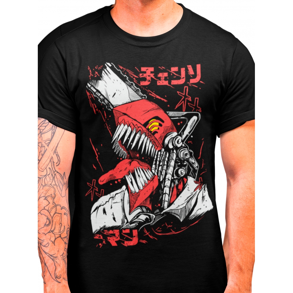 CAMISETA - CHAINSAW MAN - P - kingsgeek