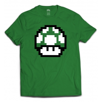 CAMISETA MARIO - COGUMELO VERDE