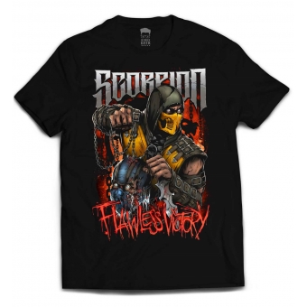 CAMISETA MORTAL KOMBAT - SCORPION FLAWLESS