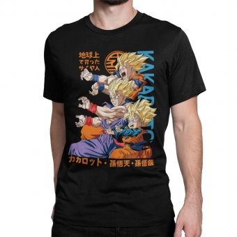 CAMISETA DRAGON BALL - GERAÇÕES