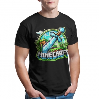 CAMISETA MINECRAFT - ESPADA DIAMOND