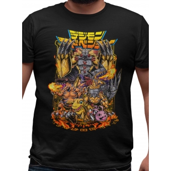 CAMISETA DIGIMON - AGUMON EVOLUTION