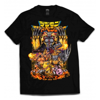CAMISETA DIGIMON - AGUMON EVOLUTION