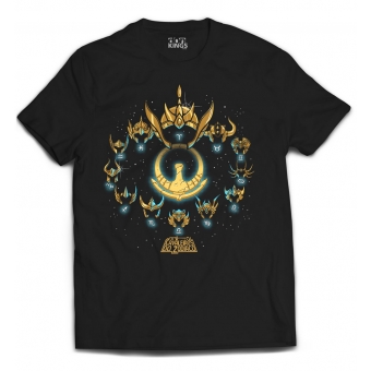 CAMISETA CAVALEIROS DO ZODÍACO - CAVALEIROS DE OURO