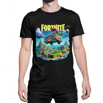 CAMISETA FORTNITE - BATTLE BUS