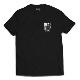 CAMISETA TROPA DE EXPLORAÇÃO ESCUDO - ATTACK ON TITAN
