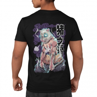 CAMISETA DEMON SLAYER - INOSUKE COMBATE