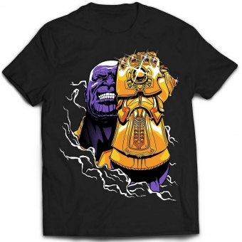 CAMISETA VINGADORES - THANOS MANOPLA